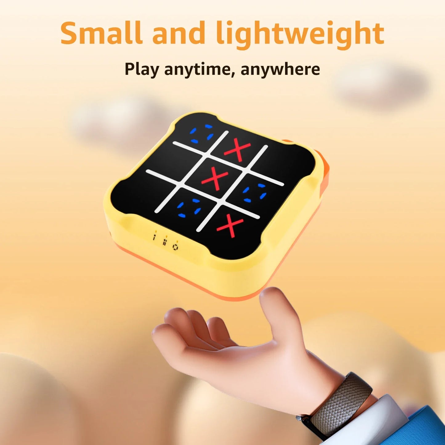 2025 Tic Tac Toe Game Children Electronic Toys Noughts and Crosses Game Memory Training Infinite Portable Travel Games for Kids Adult