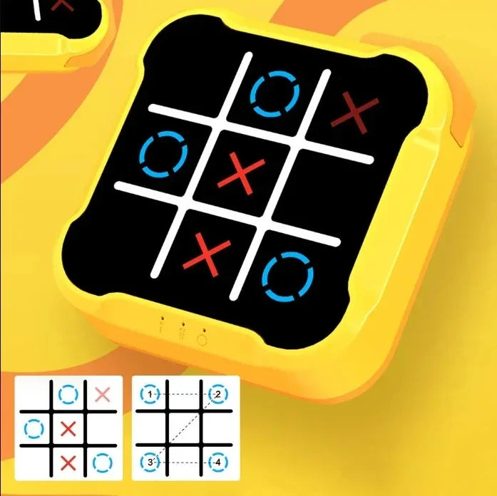 2025 Tic Tac Toe Game Children Electronic Toys Noughts and Crosses Game Memory Training Infinite Portable Travel Games for Kids Adult